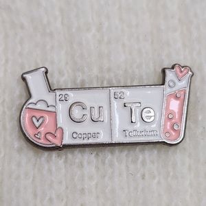 CuTe Periodic Table Enamel Pin